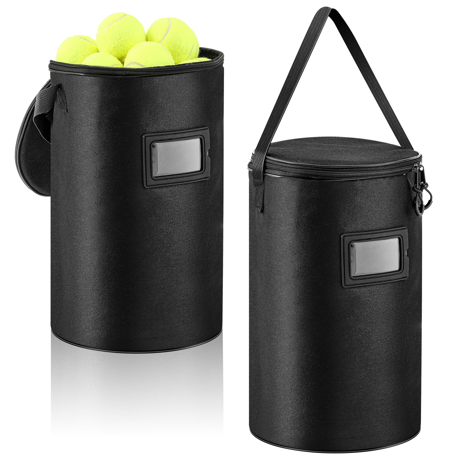 Aliceset 2 Pcs Portable Tennis Ball Basket Compatible with Pickleball Golf Training, Carrying and Storage
