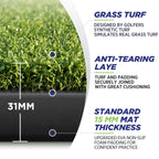 Golfguru Golf Mat, Golfguru 5X4Ft Pro Golf Hitting Practice Mats With 10 Golf Balls, 7 Golf Tees, 2 Golf Rubber Tees, Golf Train