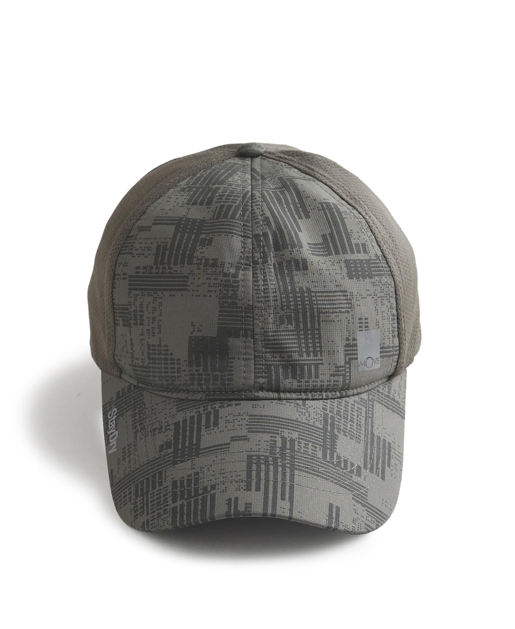 Jockey MenS Cp23 Polyester Printed Cap With Adjustable Back Closure And Stay Dry Technology_Deep Olive_Free Size