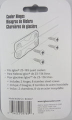 Igloo 24012 Plastic Hinges For Ice Chests (1-Pair), White, Standard Size, Contain Uv Inhibitors