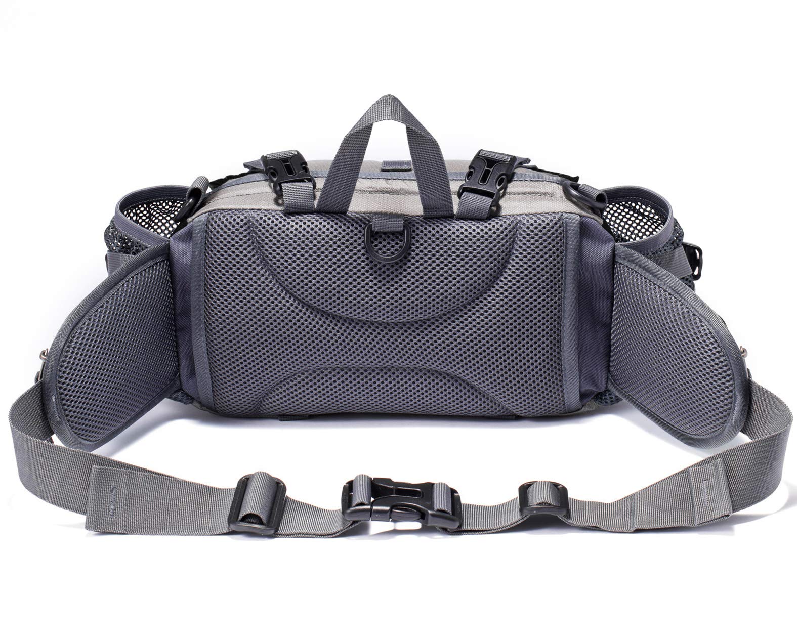 Viscne Outdoor Fanny Pack Hiking Fishing Waist Bag 2 Water Bottle Holder Lumbar Pack