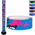 Easton | 1.10mm Flow Tack Bat Grip | Baseball / Softball | Pink & Blue Camo