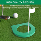 Golf Putting Cup And Flag Putt Training Hole All-Direction Surface Regulation Practice Cups For Men Women Kids Indoor Outdoor Ho