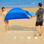 Famstar Beach Blanket Oversized Extra Large 78 X 81,Waterproof Sandproof Beach Blanket 1-7 Adults Lightweight Durable For Travel