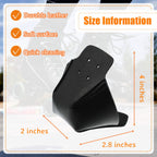 4 Pieces Toe Cap Guards Protectors Toe Caps Artificial Leather Roller Skate Cap Protectors For Quad Roller Skate (Black)