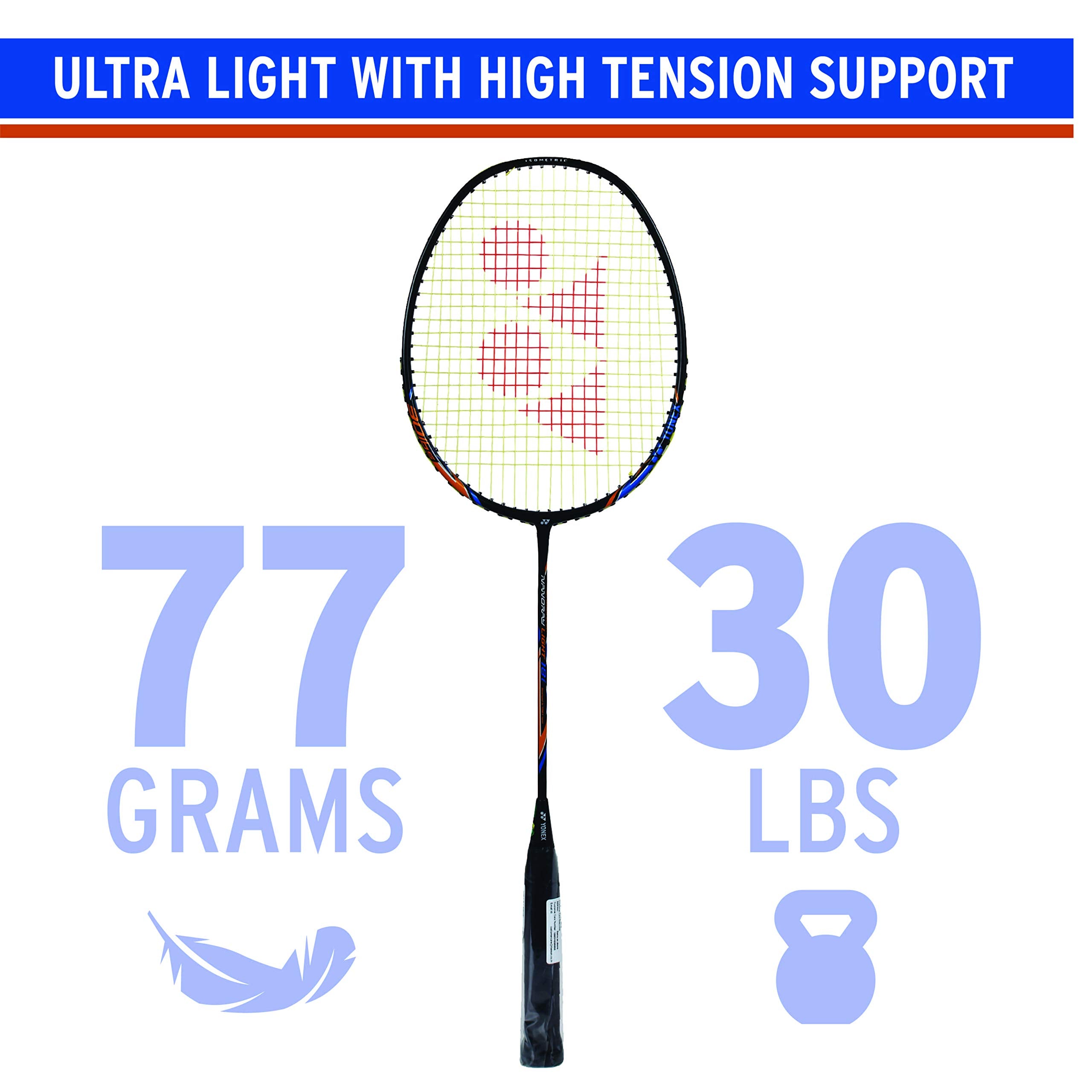 Yonex Nanoray Light 18I Graphite Badminton Racquet (Black)
