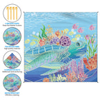Beach Blanket Waterproof Sandproof Large Beach Mat 79 X 83 For 2-4 Adults Sand Free Mat Quick Drying,Lightweight & Durable With