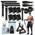 Pilates Bar Kit With Resistance Bands, Multifunctional Metal Exercise Bar With Heavy-Duty Metal Adjustment Buckle, Portable Home