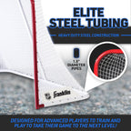 Franklin Sports Nhl Street Hockey Goal - Quikset Official Size Regulation Steel Street + Roller Hockey Net Set With Shooting Boa