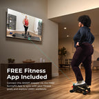 Sunny Health & Fitness Mini Steppers for Exercise at Home, Stair Step Workout Machine with Optional Resistance Bands, Full Body