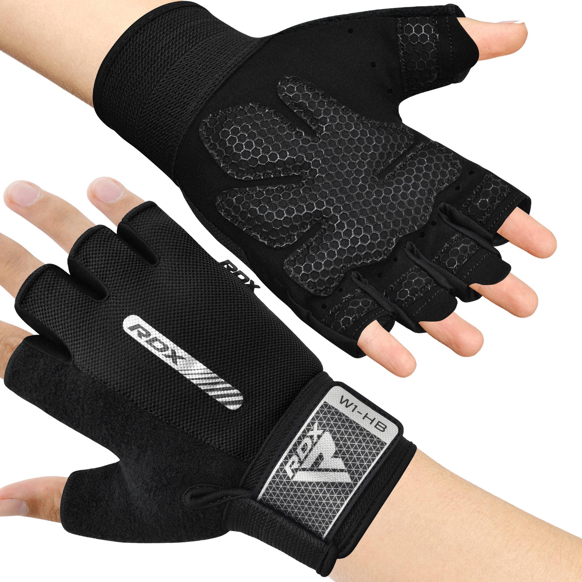 RDX Weight Lifting Gloves Fitness Workout, Anti Slip Padded Full Palm Protection, Ultra Ventilated, Bodybuilding Strength Traini