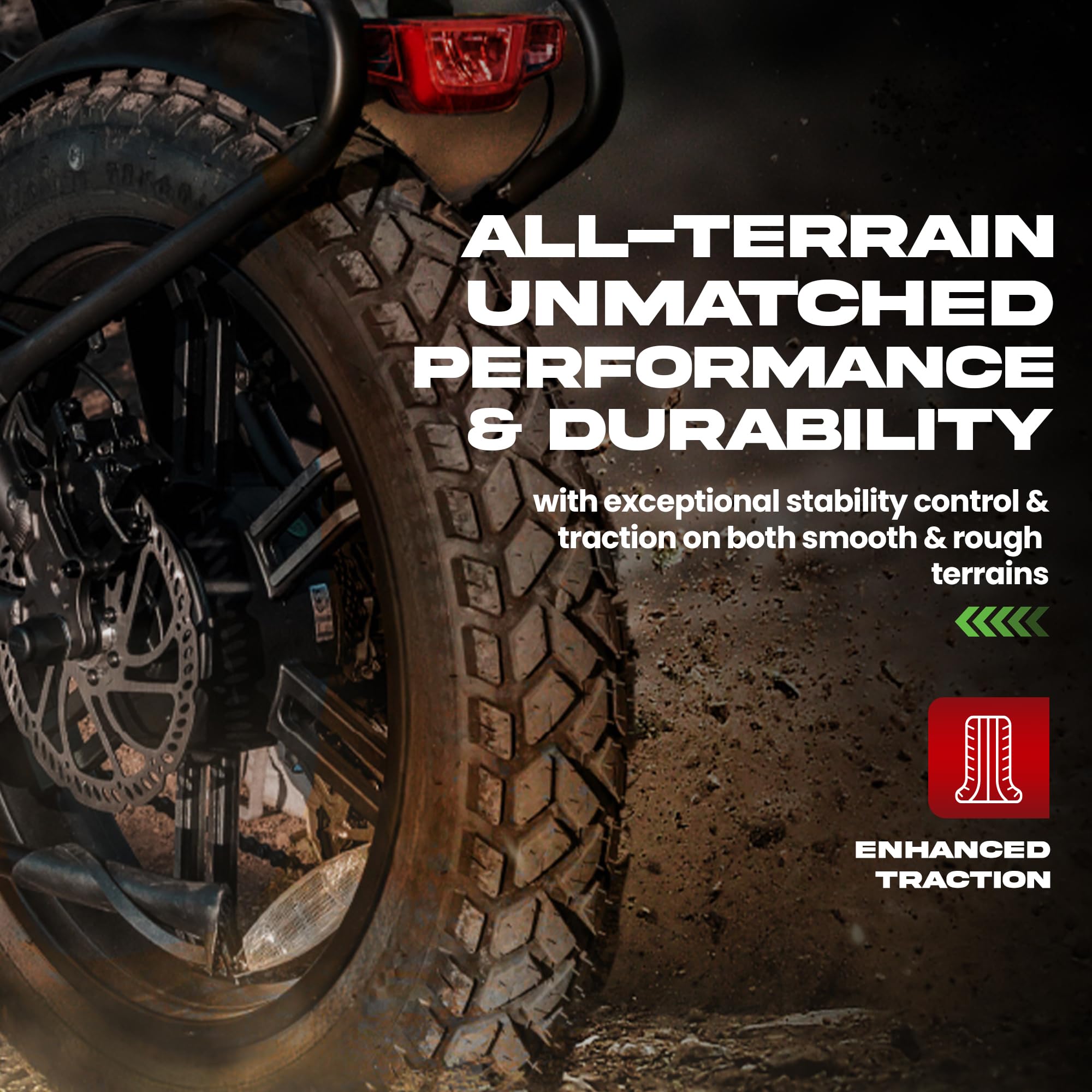 Allscape 26X4 E-Bike Fat Tires, Includes Tubes, Heavy Duty 26 Inch Fat Tyre For E Bikes, Mountain Bikes, All Terrain Tire (1 Tir