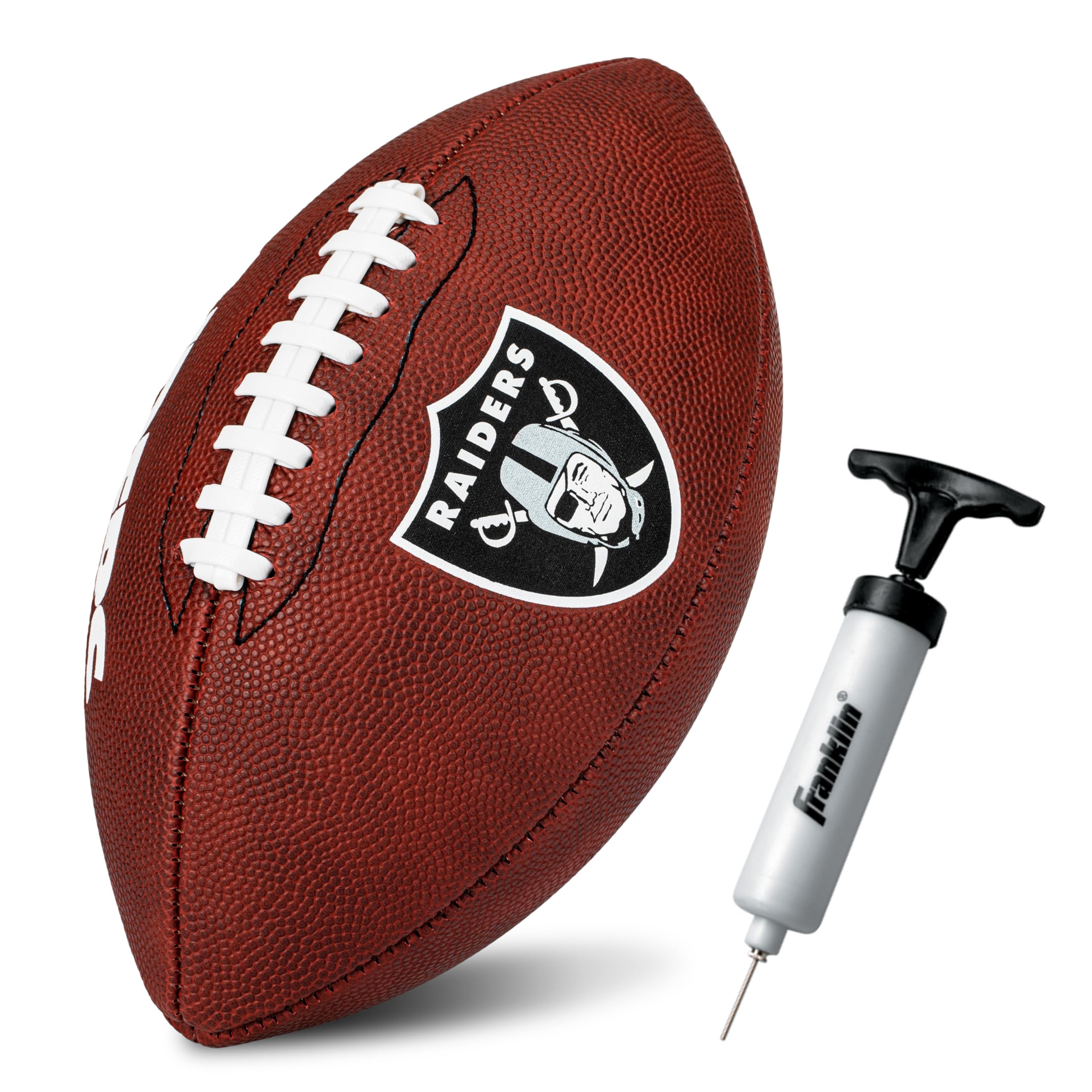Franklin Sports Nfl Las Vegas Raiders Football - Youth Junior Size Football For Kids - Official Nfl Team Logo + Colors Youth Bal