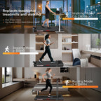 Futureglide Walking Pad Treadmill, 3.0 Hp Under Desk Treadmill, 3 In 1 Foldable Treadmills For Home, Walking Pad With Handle Bar