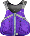 Stohlquist PFD for Women. Purple FLO Lifejacket with Chest Contoured for Womens Fit. Kayaking, Boating, All Water Sports.