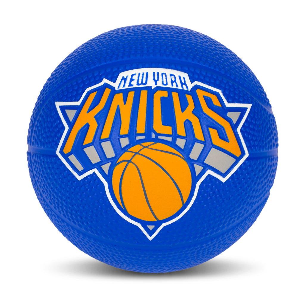 Franklin Sports Nba New York Knicks Mini Foam Basketball - Kids 5.5'' Inch Toy Basketball For Over The Door + Mini Indoor Hoops