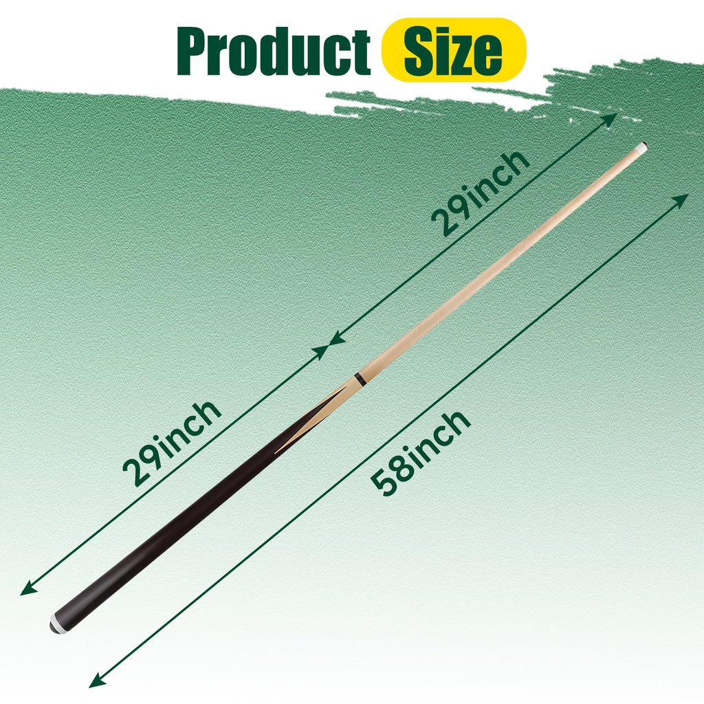 Hmqq Pool Cue Stick (58'' Billiards Cue Stick Set Of 4,Weight 20 Oz)