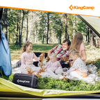 Kingcamp Double Sleeping Bag 2 Person Sleeping Bags For Adults, Lightweight Backpacking 20 Degree Queen Size Sleeping Bag With P