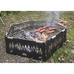 Guide Gear Folding Portable Stainless Steel Grill Grate, Camping Cooking Gear, Campfire Equipment, 36''