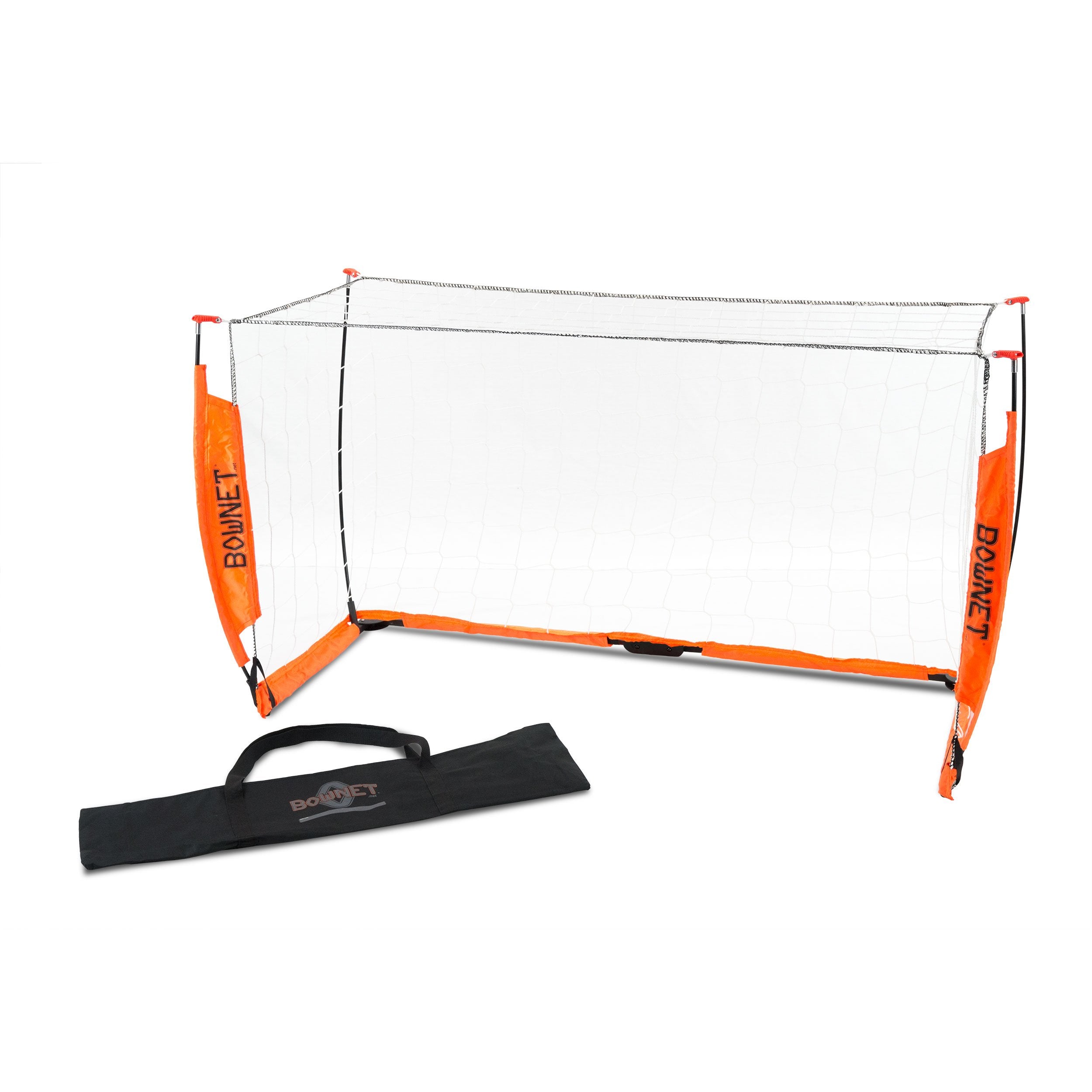 Bownet Portable Soccer Goal Net (3 x 5) Quick Setup - Durable Powder-Coated Steel Frame - Indoor Outdoor - Travel Bag Included