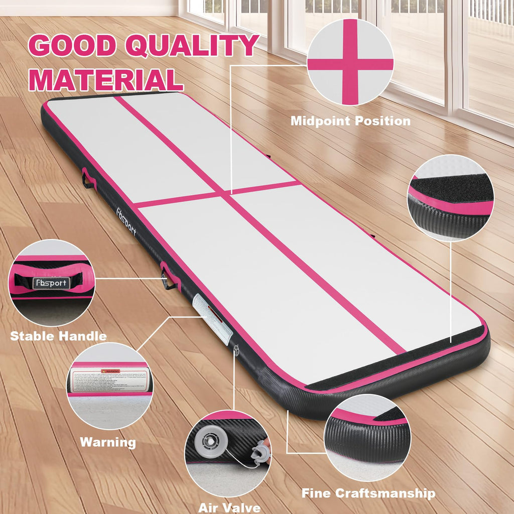 Fbsport 13Ft Inflatable Air Gymnastics Mat Training Mats 4 Inches Thickness Gymnastics Tracks For Home Use/Training/Cheerleading