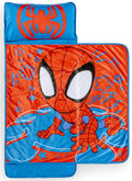 Jay Franco Kids Nap Mat with Embedded Pillow & Blanket - Soft 46x20 Microfiber Sleeping Bag with Name Tag & Handle for School, T