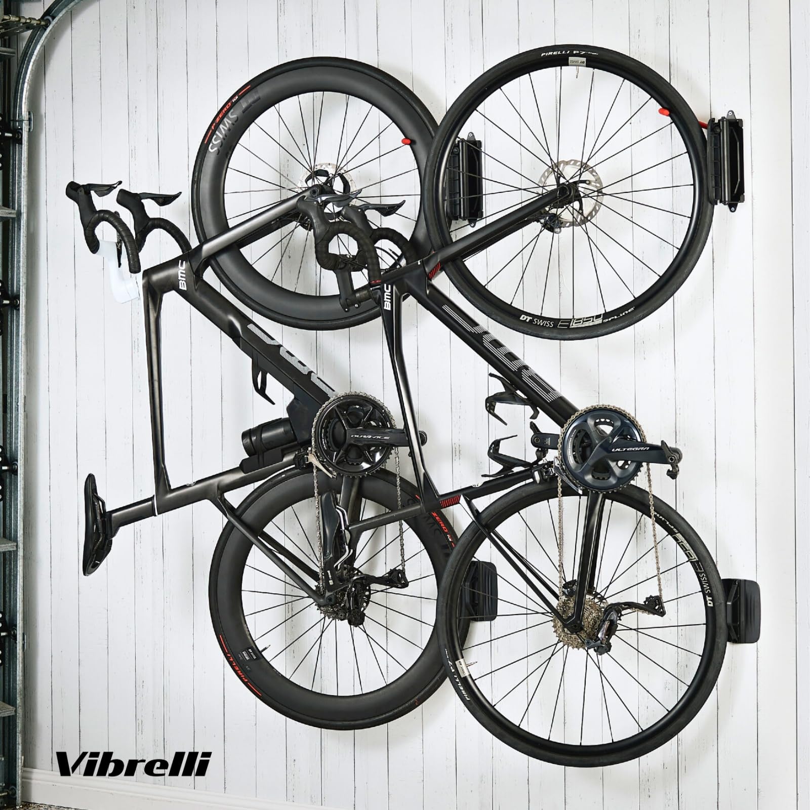 Vibrelli Swivel Bike Wall Mount - Vertical Bike Rack Garage - Bike Hangers For Garage - Bike Storage Garage - Bike Hanger For Mt