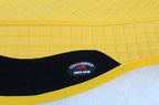 Challenger Horse Western 28''X30'' Fleece Lined Yellow Quilted Barrel Saddle Pad 39133