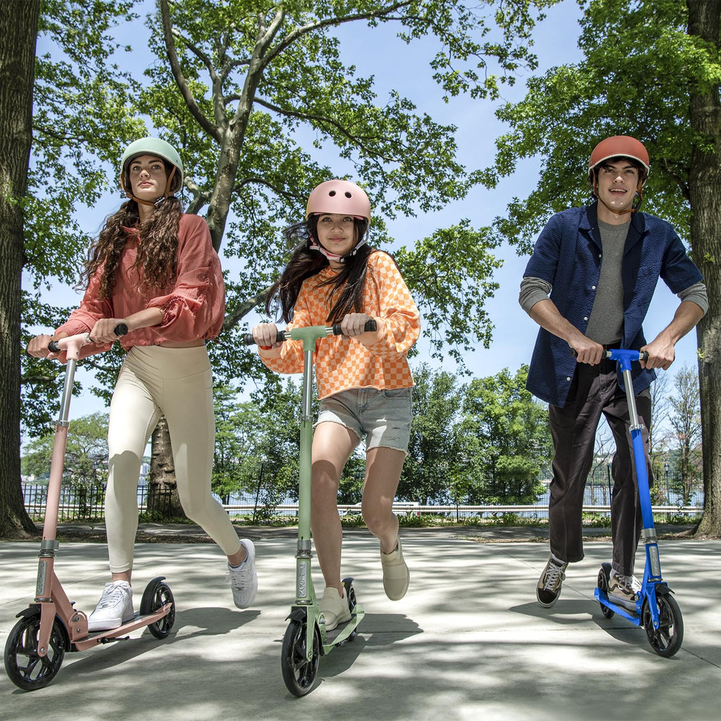 Jetson Hex 2-Wheel Kick Scooter, Sturdy Wide Deck, Rear Brake, Easy-Folding Mechanism, Kickstand, Ages 8+ Pink, JHEX-RGD