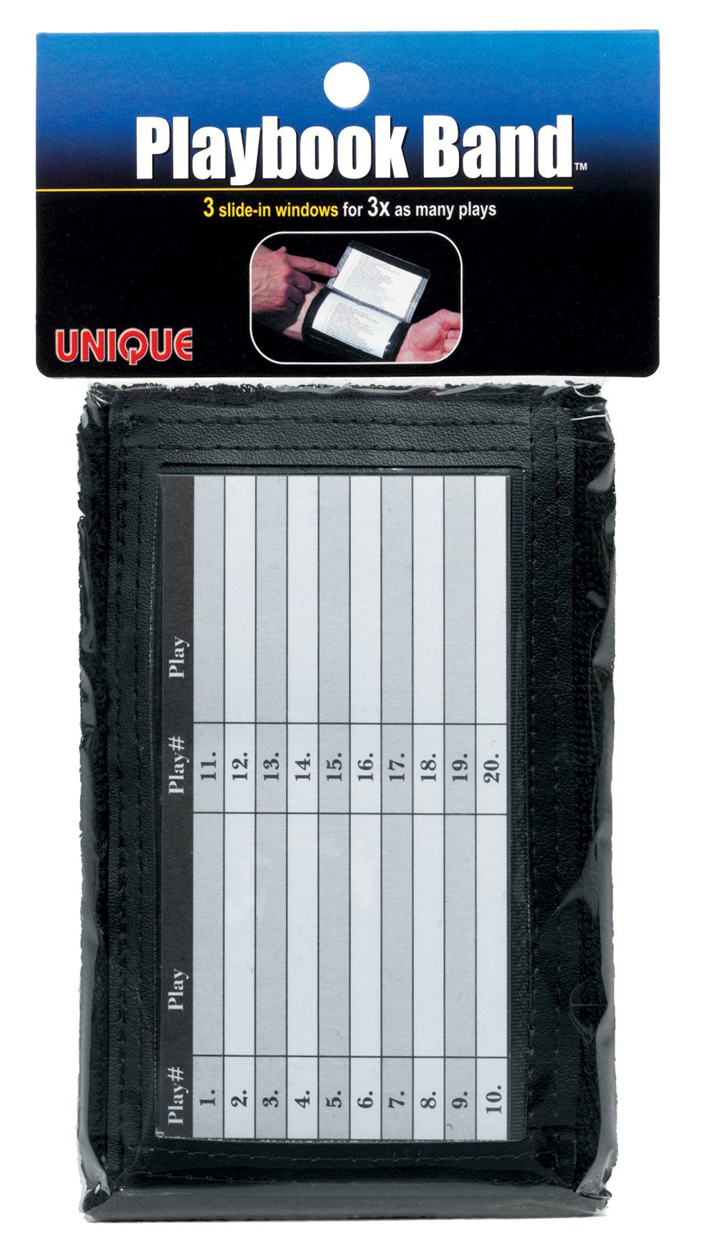Unique Sports Football Playbook Band (Black)