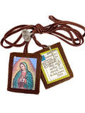 Jmj Products, Llc Our Lady Of Guadalupe Brown Scapular With Medals