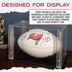 Franklin Sports Nfl Tampa Bay Buccaneers Autograph Football - Official Size White Panel Souvenir Football For Autographs + Signa