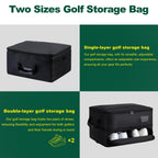 Himal Himal2 Layer Golf Trunk Organizer, Collapsible & Foldable Golf Travel Storage,Waterproof Car Golf Bag With Independent Ven