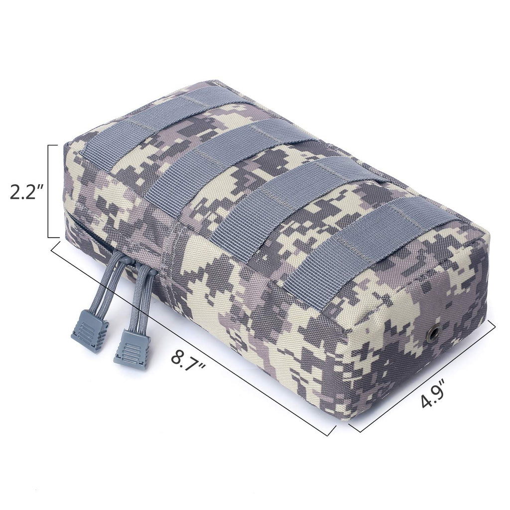 Tacticool 2 Pack Molle Pouches - Tactical Compact Water-Resistant Edc Pouch (2 Pack-Acu)