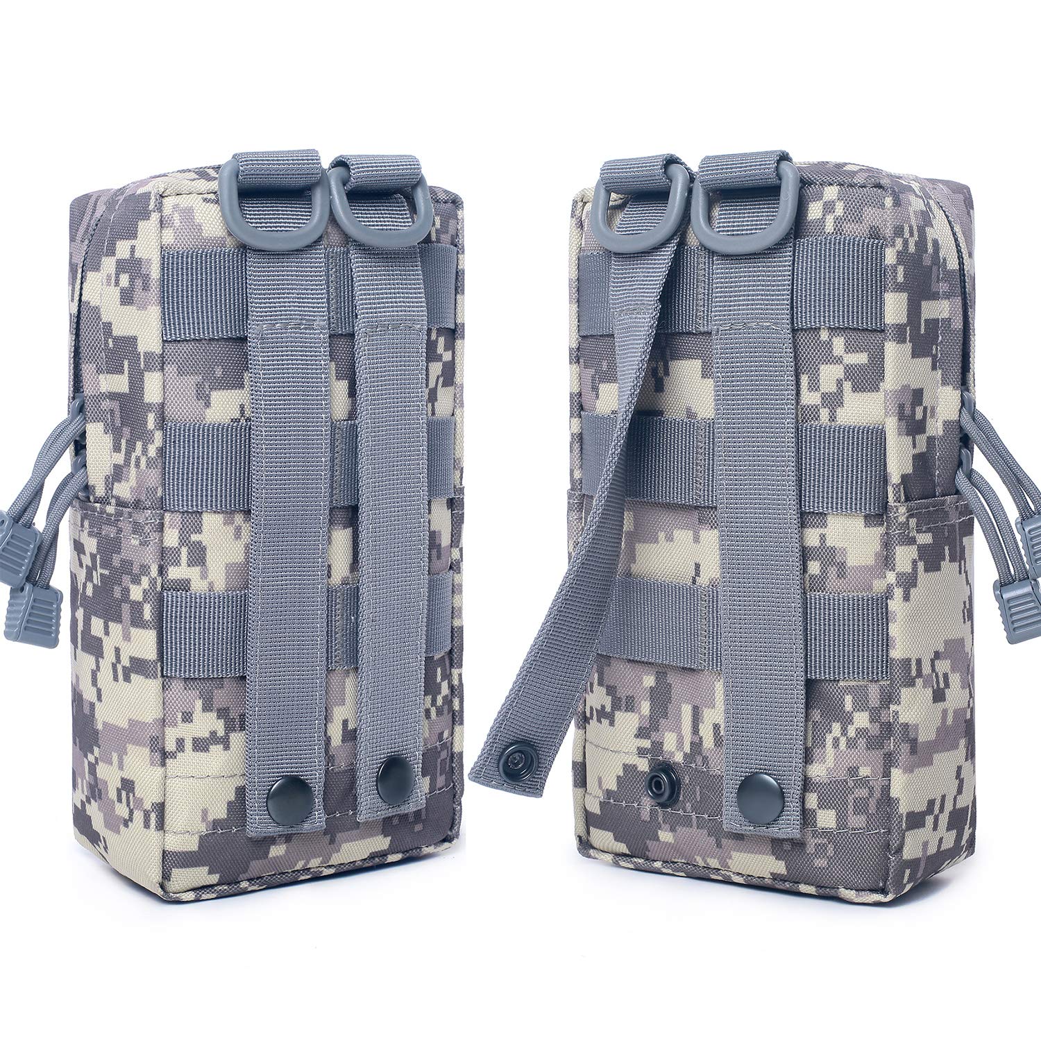 Tacticool 2 Pack Molle Pouches - Tactical Compact Water-Resistant Edc Pouch (2 Pack-Acu)