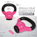 Yes4All Training Kettlebells Weights (5-50Lb)- Home Gym Equipment For Strength Training Exercises With Comfort Vinyl Coated Grip
