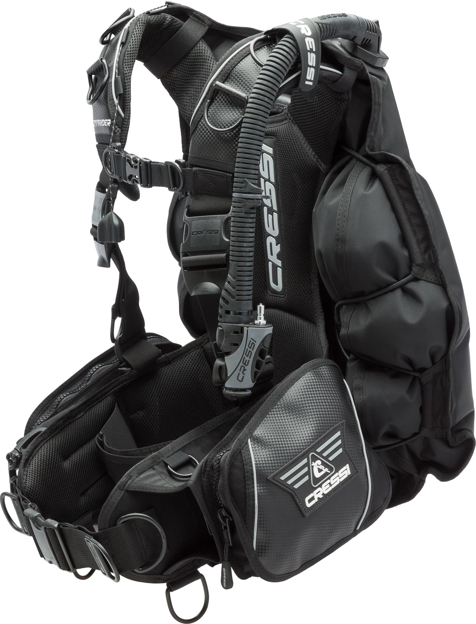 CRESSI Commander Evo Jacket-style BCDs, Black, S
