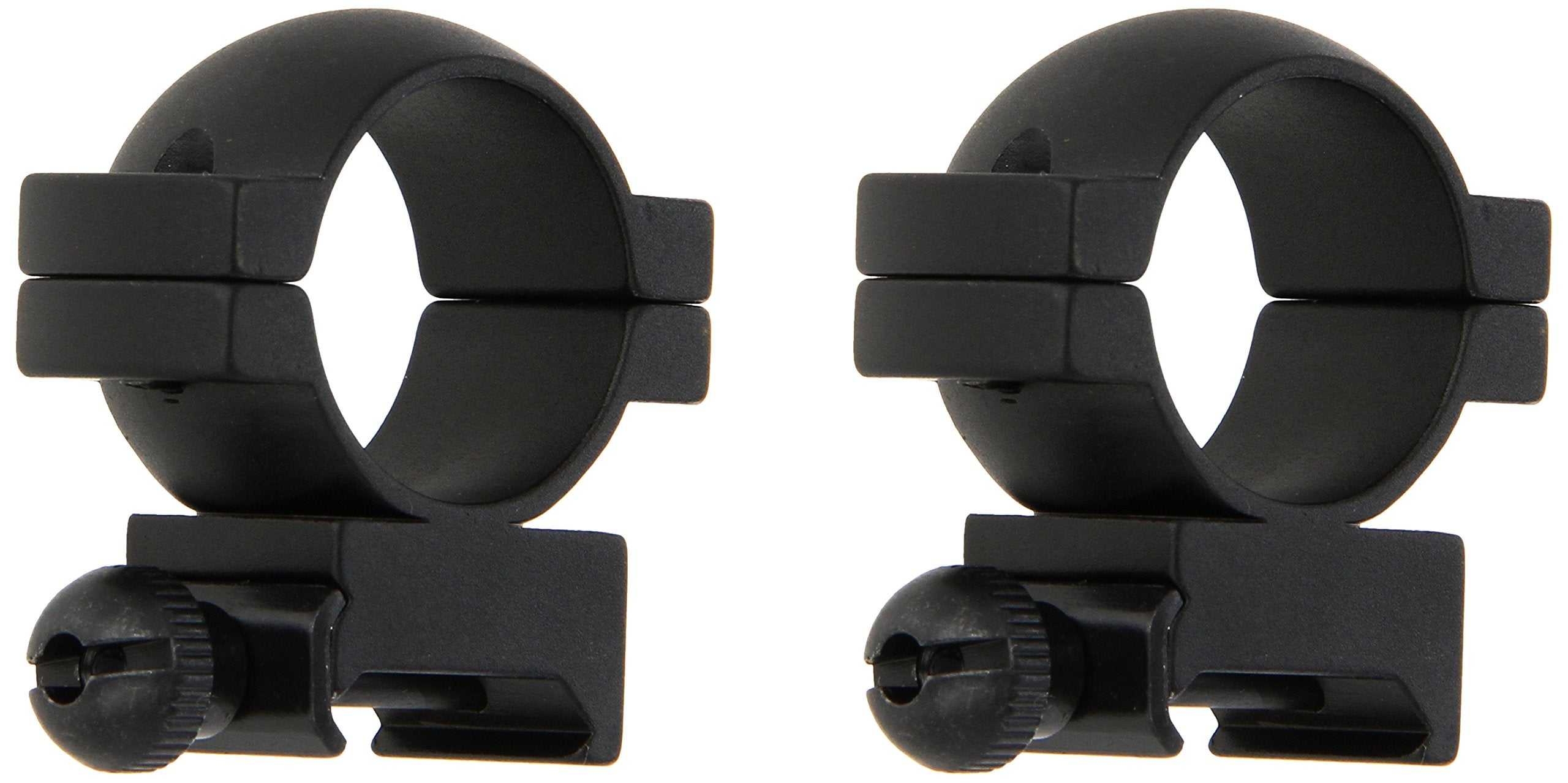 Weaver 47316 Mount Ring Pair, 1 Main-Tube, High, Matte Black