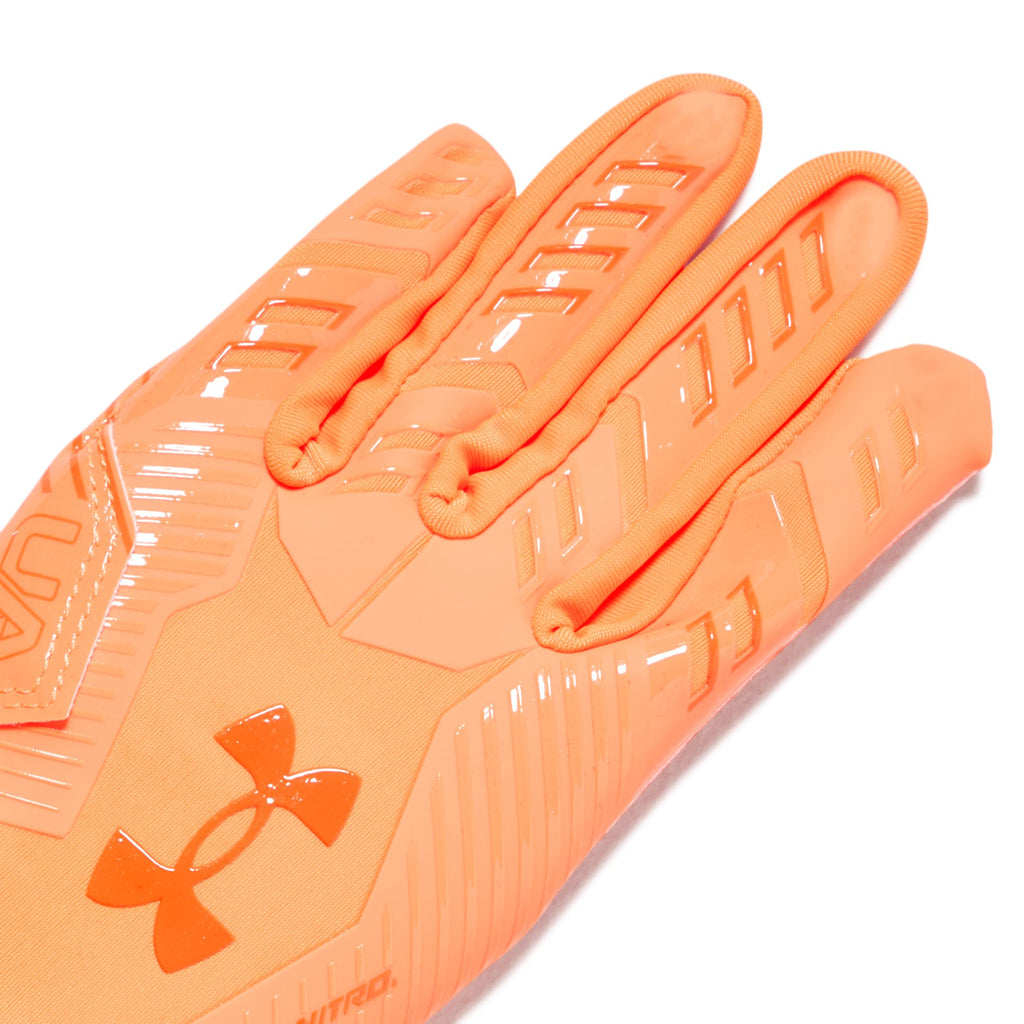 Under Armour Boys F9 Novelty Football Gloves, (825) Blaze Orange/Team Orange/Blaze Orange, Small