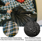 Geertop Portable Sleeping Bag For Camping Lightweight 3 Season Warm & Cold Weather Big & Tall Camp Sleeping Bags For Adults Outd