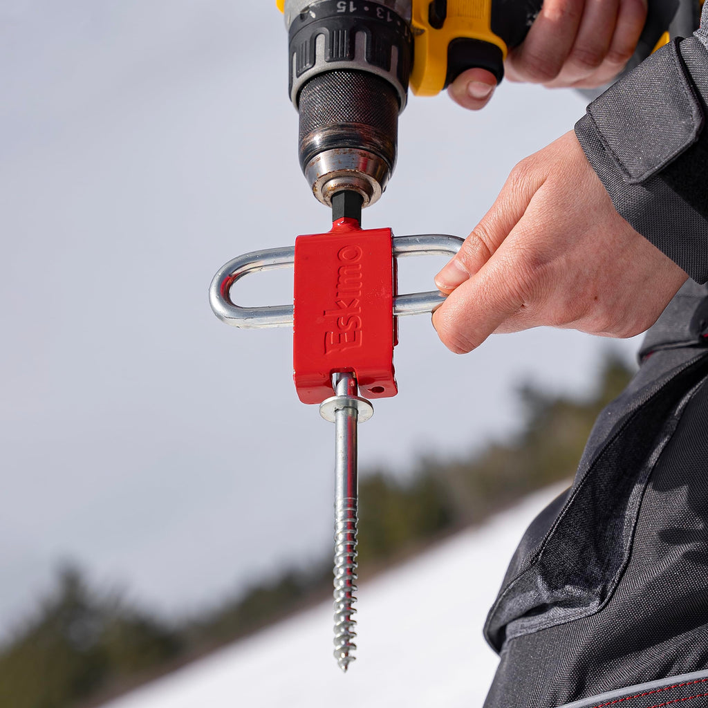 Eskimo 43416 Anchor Install Adapter, Shelters, Red