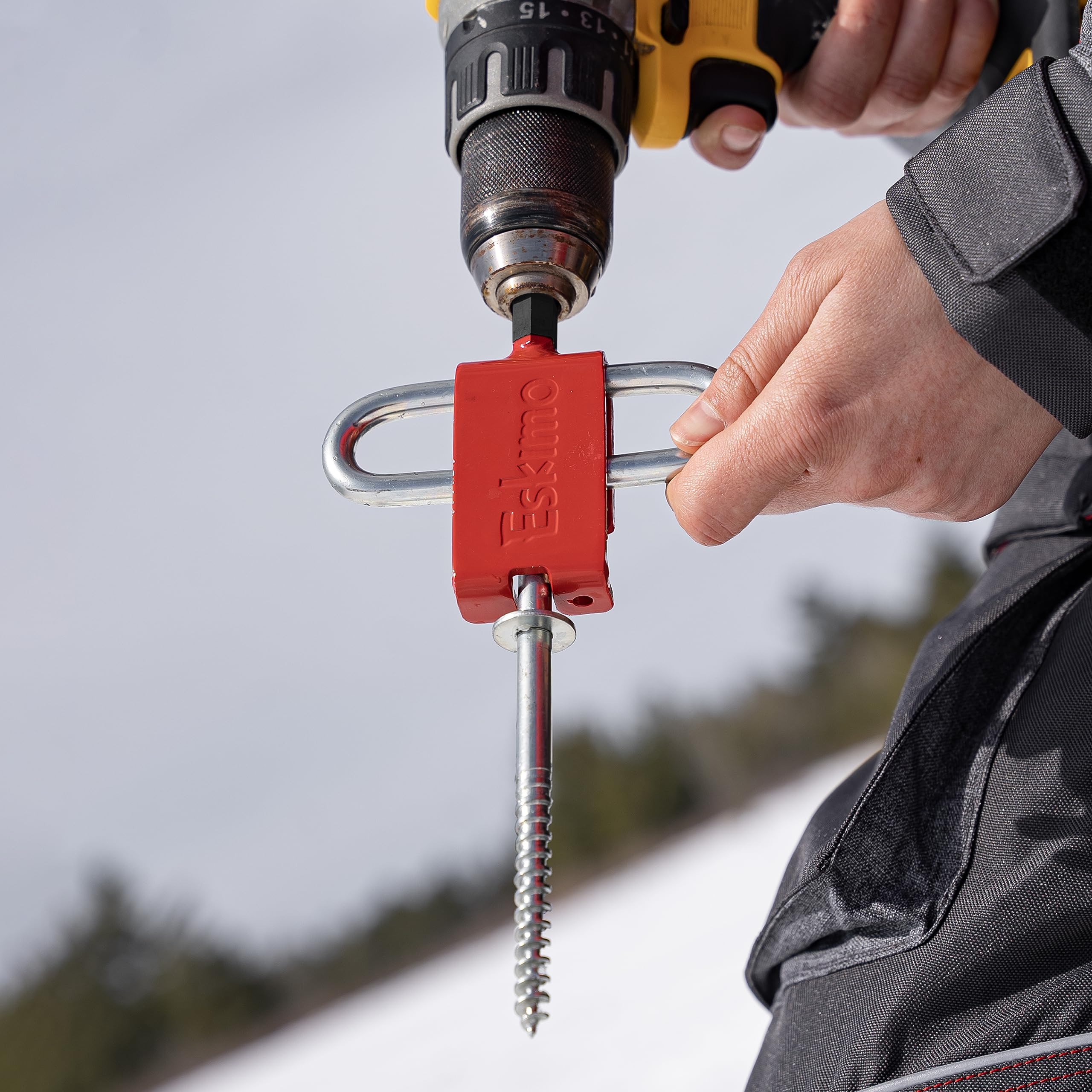 Eskimo 43416 Anchor Install Adapter, Shelters, Red