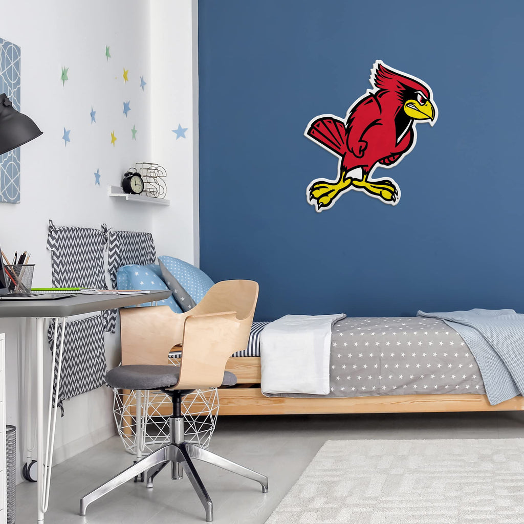 Rico Industries Ncaa Illinois State Redbirds Mascot Shape Cut Pennant - Home And Living Room D  Cor - Soft Felt Ez To Hang