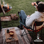 The First Penguin Portable Camping Stove - With Carrying Case 10,000 Btu Great For Emergency Preparedness Kit, High Power Butane