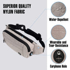 Waterfly Fanny Pack Waist Bag: Runner Small Hip Pouch Bum Bag Running Fannie Pack Phanny Fannypack Waistpack Bumbag Beltbag Spor