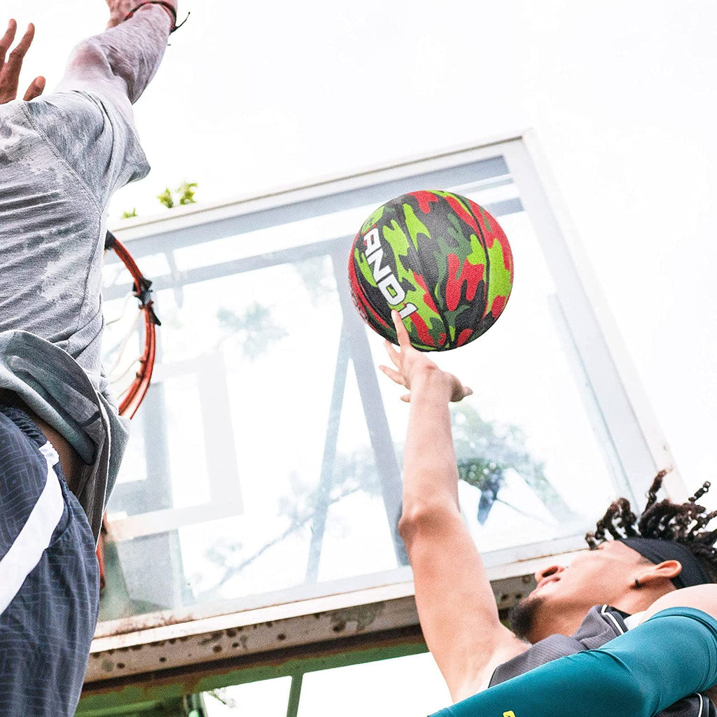 AND1 Ultra Grip Basketball: Official Regulation Size 7 (29.5 inches) Rubber- Deep Channel Construction Streetball, Made for Indo