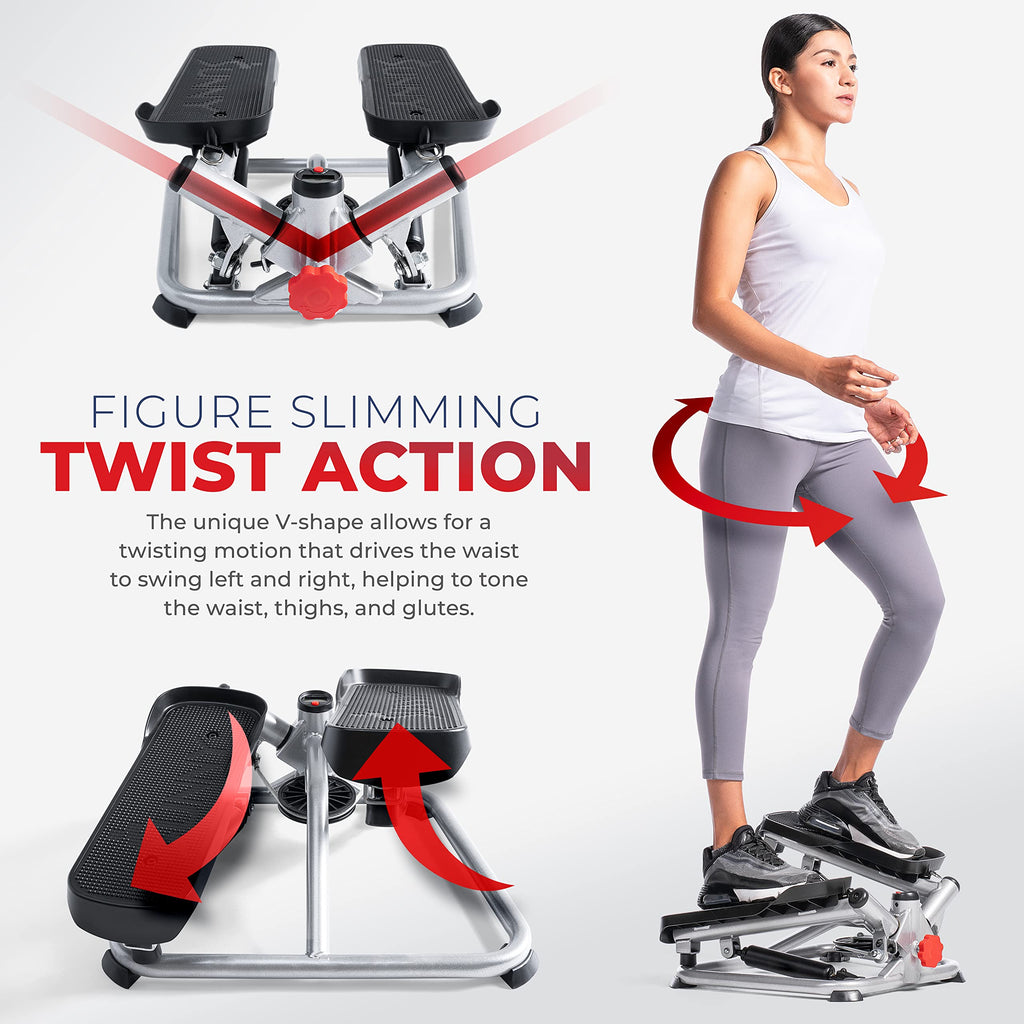 Sunny Health & Fitness Total Body Advanced Stepper Machine - Sf-S0979, Gray