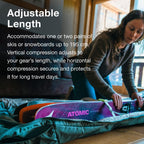 Osprey Mountain Bound Roller - Ski and Snowboard Winter Travel Bag with Oversized Wheels - Durable, Water-Resistant Design with