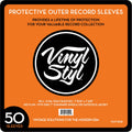 Vinyl Styl 45 Rpm Vinyl Record Protective Outer Sleeves - 7'' - 50 Ct (Clear)