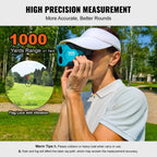 Vevor Golf Rangefinder, 1000 Yards Laser Golfing Hunting Range Finder, 6X Magnification Distance Measuring, Golfing Accessory Wi